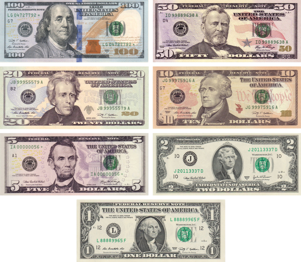 Current Federal Reserve Notes as of June 2018