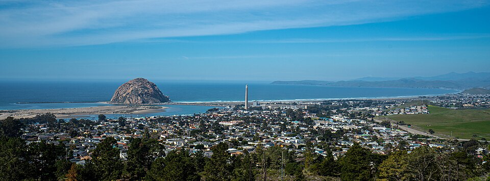 View of the Morro Bay Rock, from the Black Hill trail copy