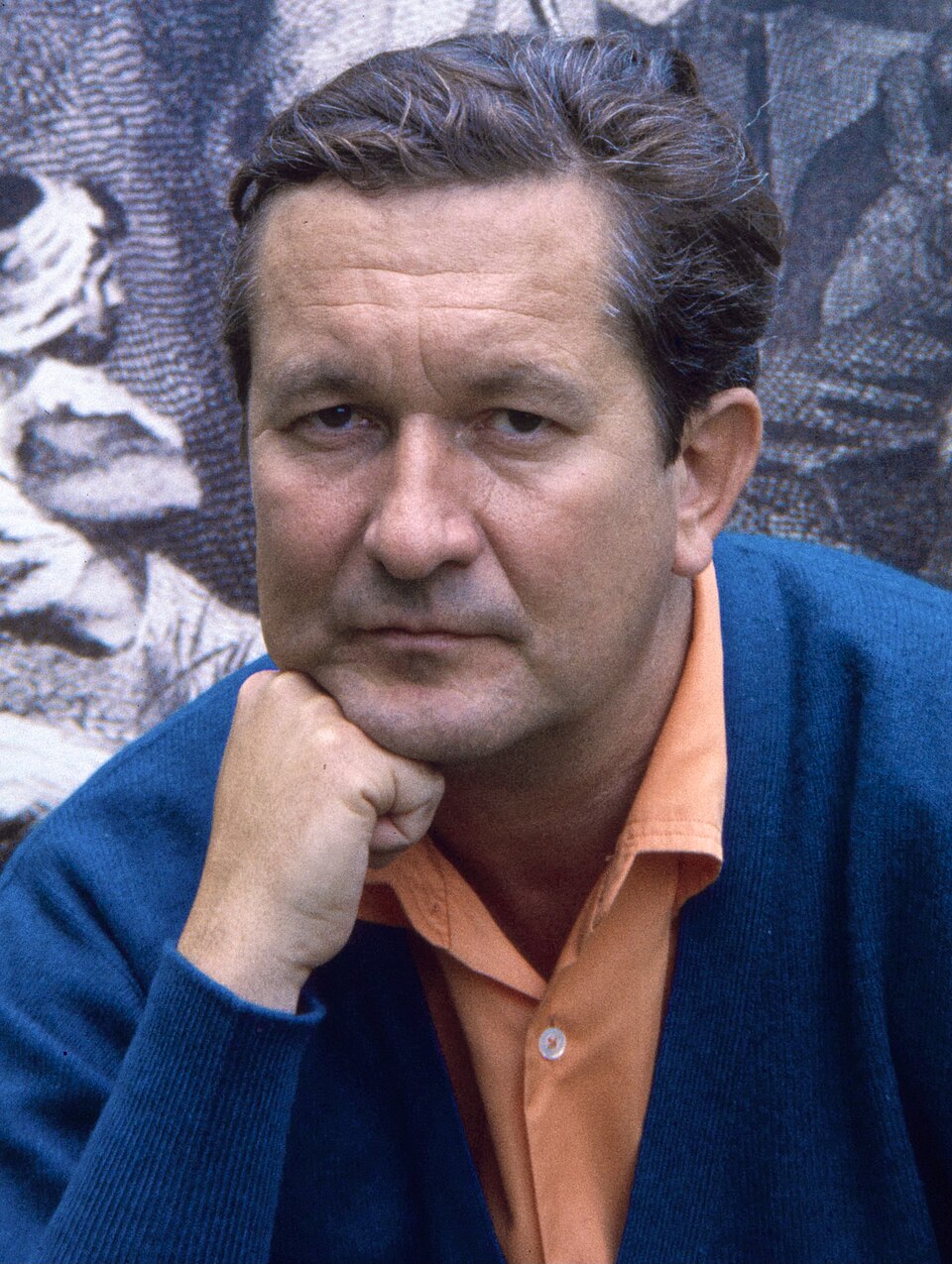 Title: William Styron, author Creator(s): Gotfryd, Bernard, photographer Date Created/Published: 1967. Medium: 1 photograph : color transparency ; 35mm…