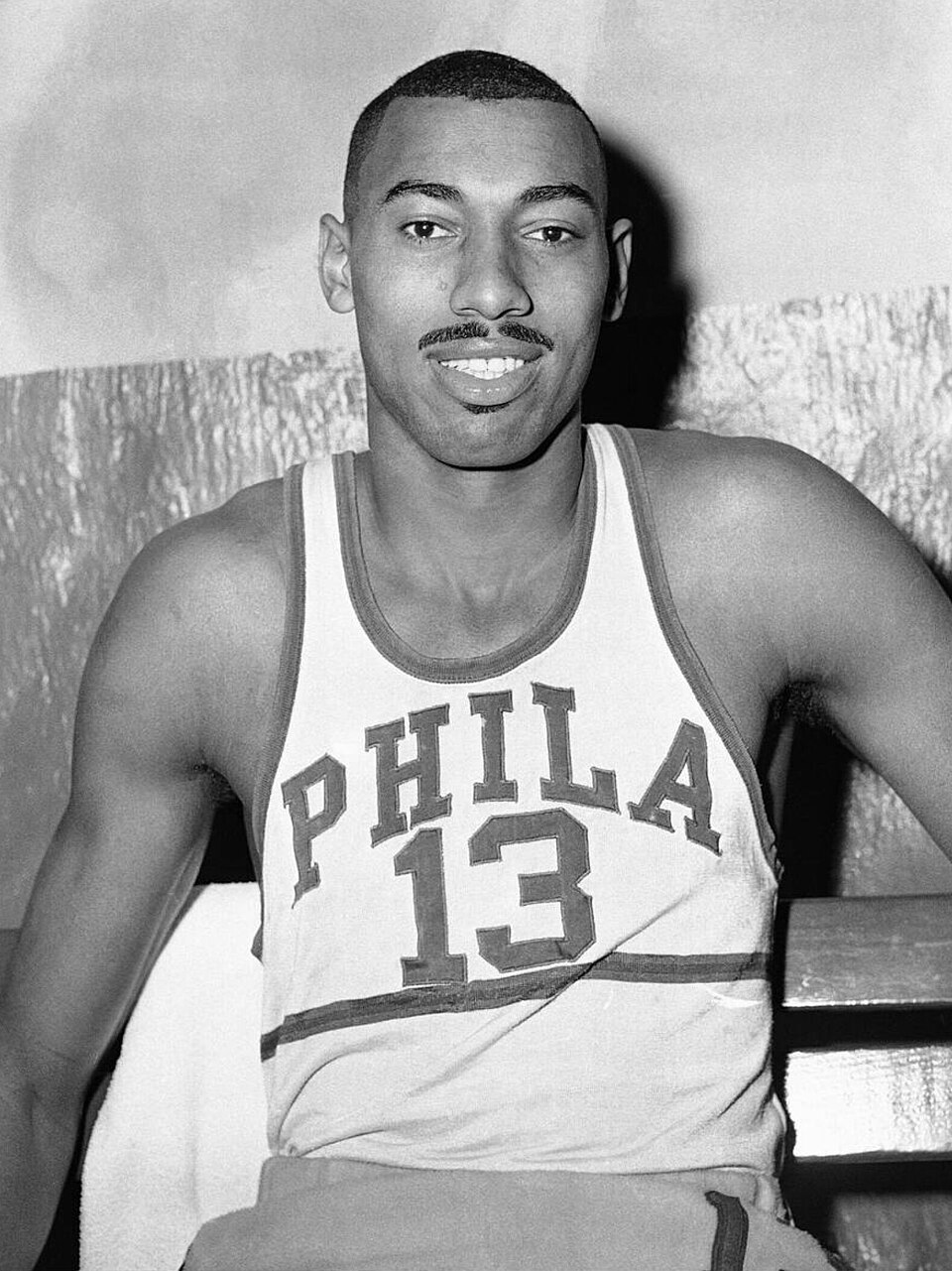 Original Caption: Wilt Chamberlain of the Philadelphia Warriors is pictured, Jan. 19, 1960. (AP Photo/Bill Allen)