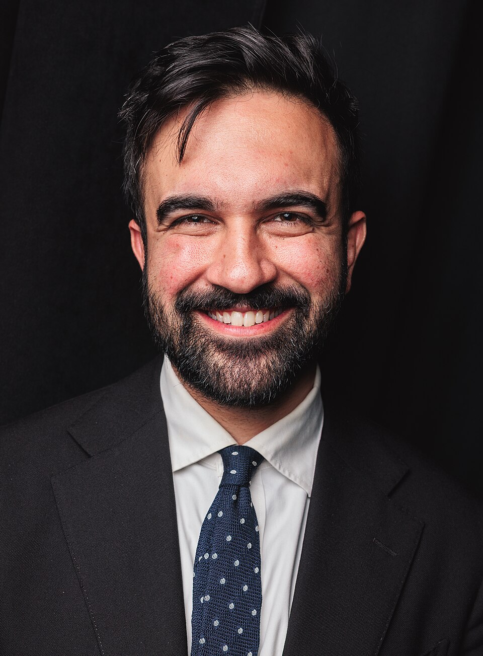 Zohran Mamdani at a comedy show at Caveat in New York City.